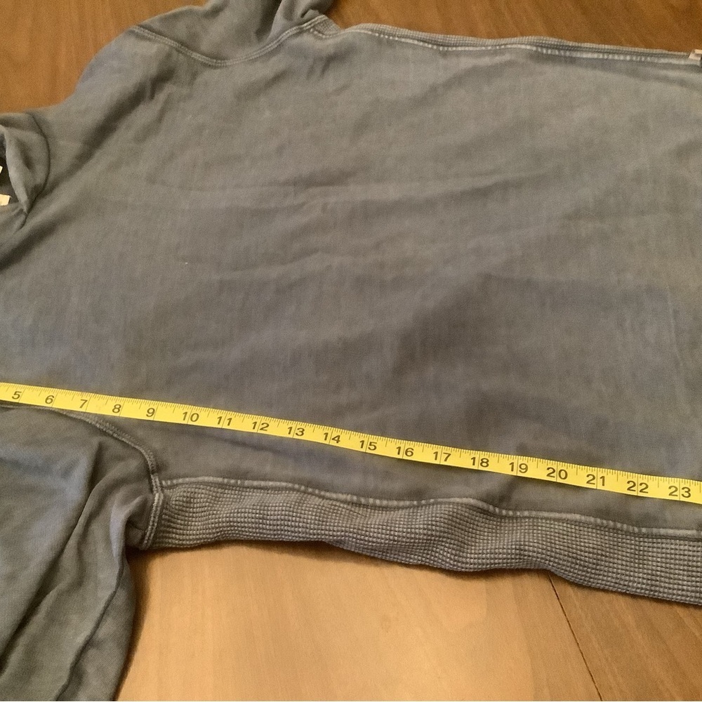Men’s Adrianne Goldschmied Blue textured Sweatshirt Size Medium - Picture 5 of 9